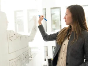 Professional writing on a whiteboard.