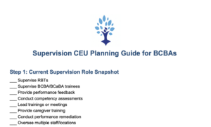 Supervision CEU Planning
